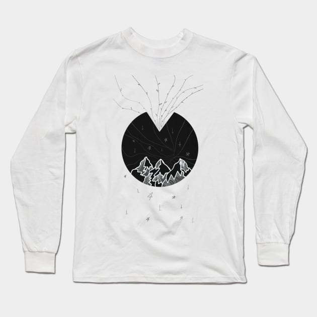 Mountains Long Sleeve T-Shirt by Blaze Designs